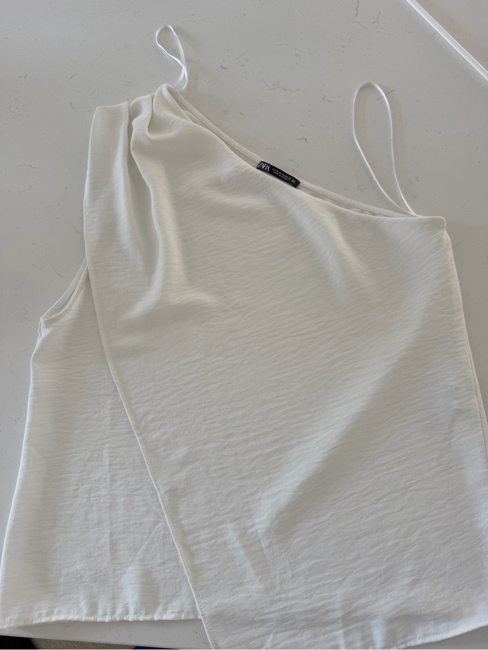 Zara Women’s White One shoulder top size M - Picture 3 of 7